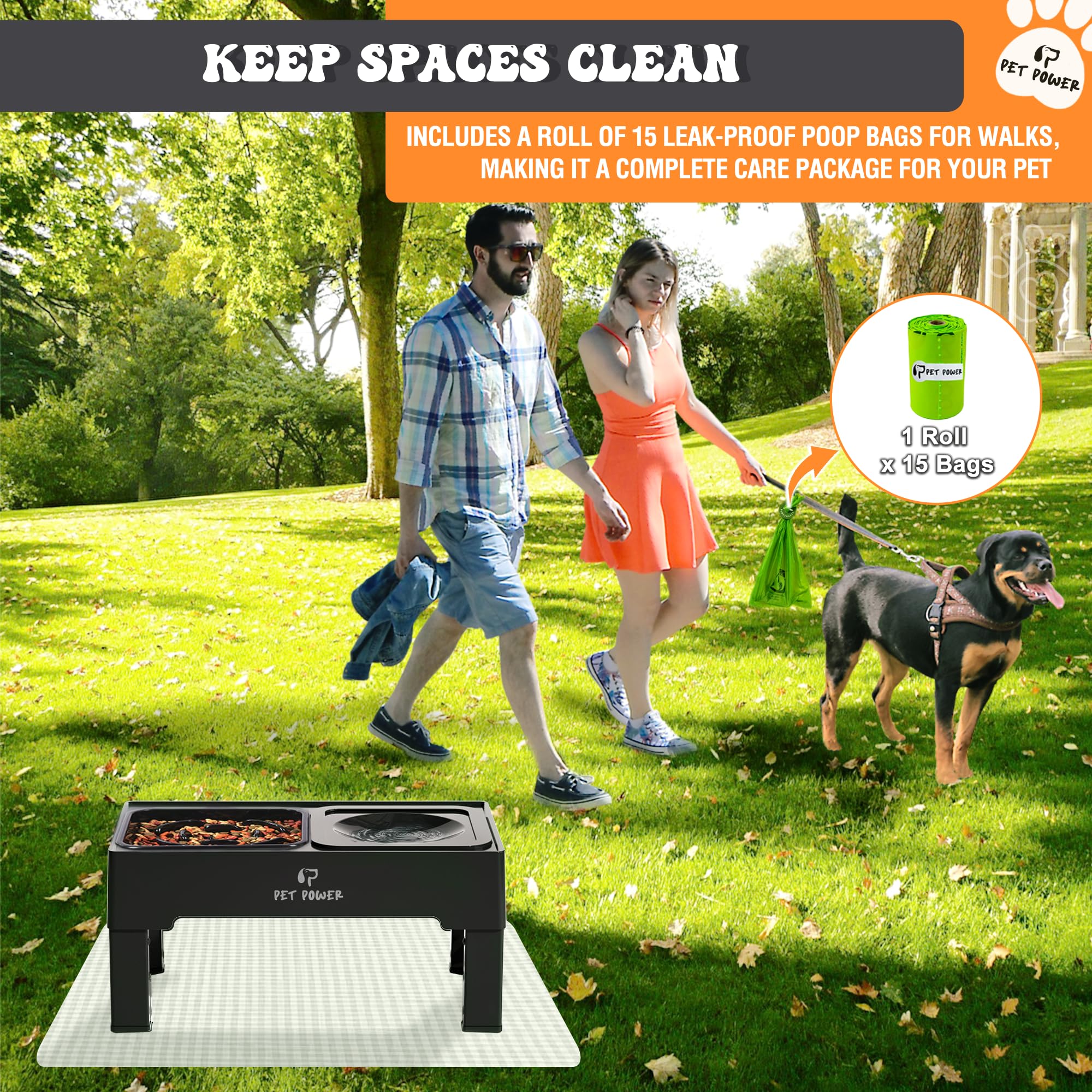 PET POWER slow feeder dish helps slower eating and may support digestion