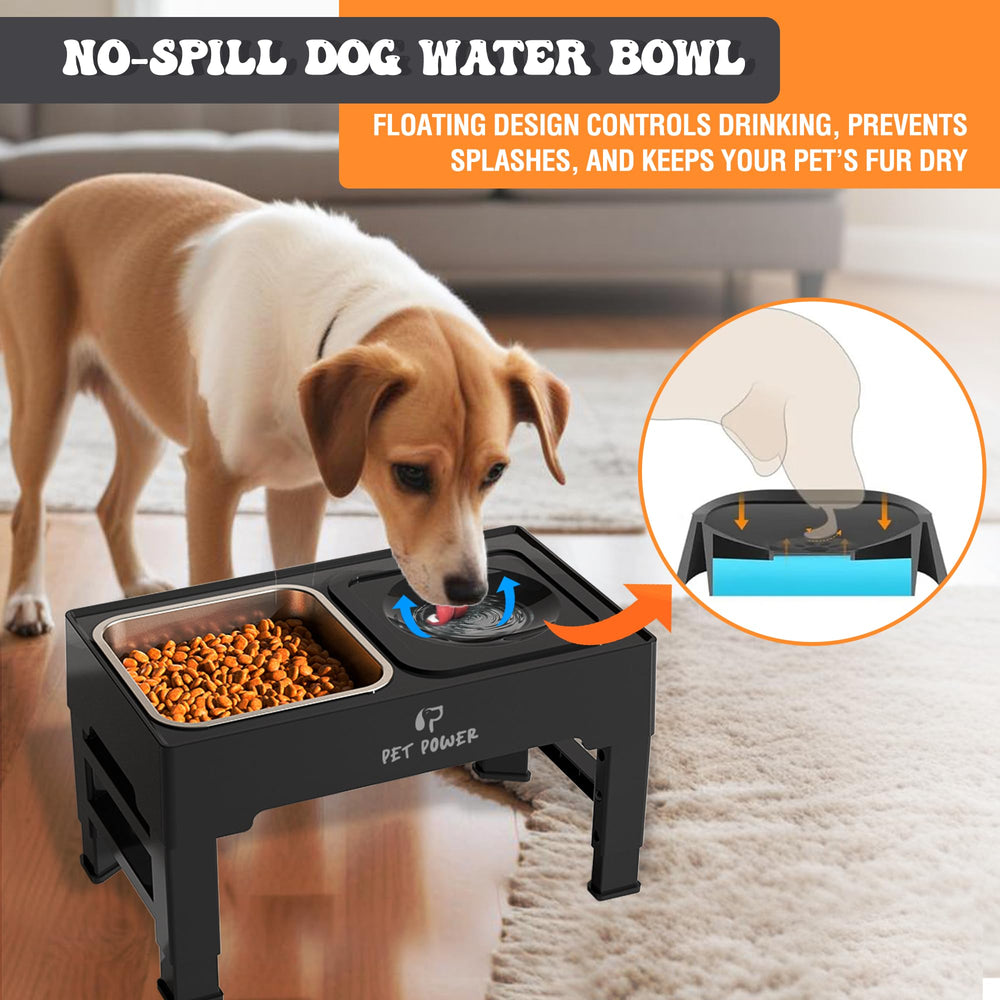PET POWER non-slip-bowl keeps bowls stable on smooth floors.