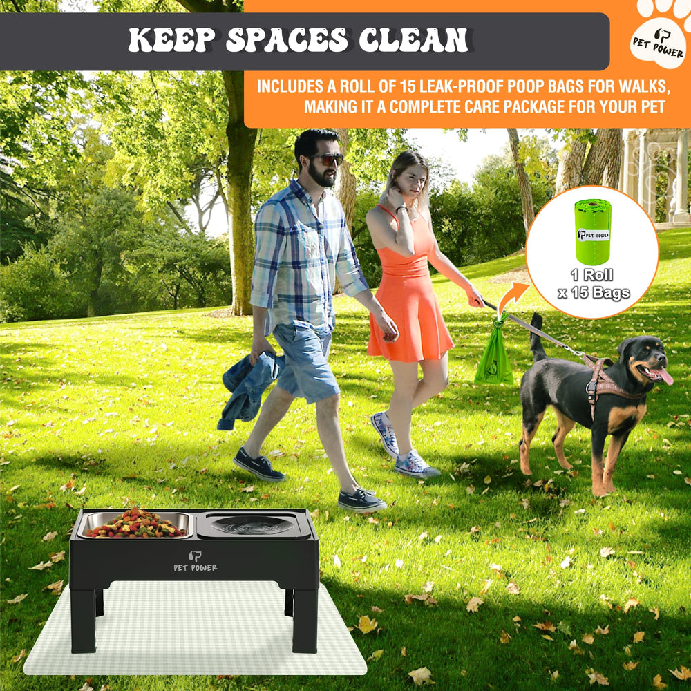 PET POWER stainless-steel-bowl offers durable, dishwasher-safe dining.