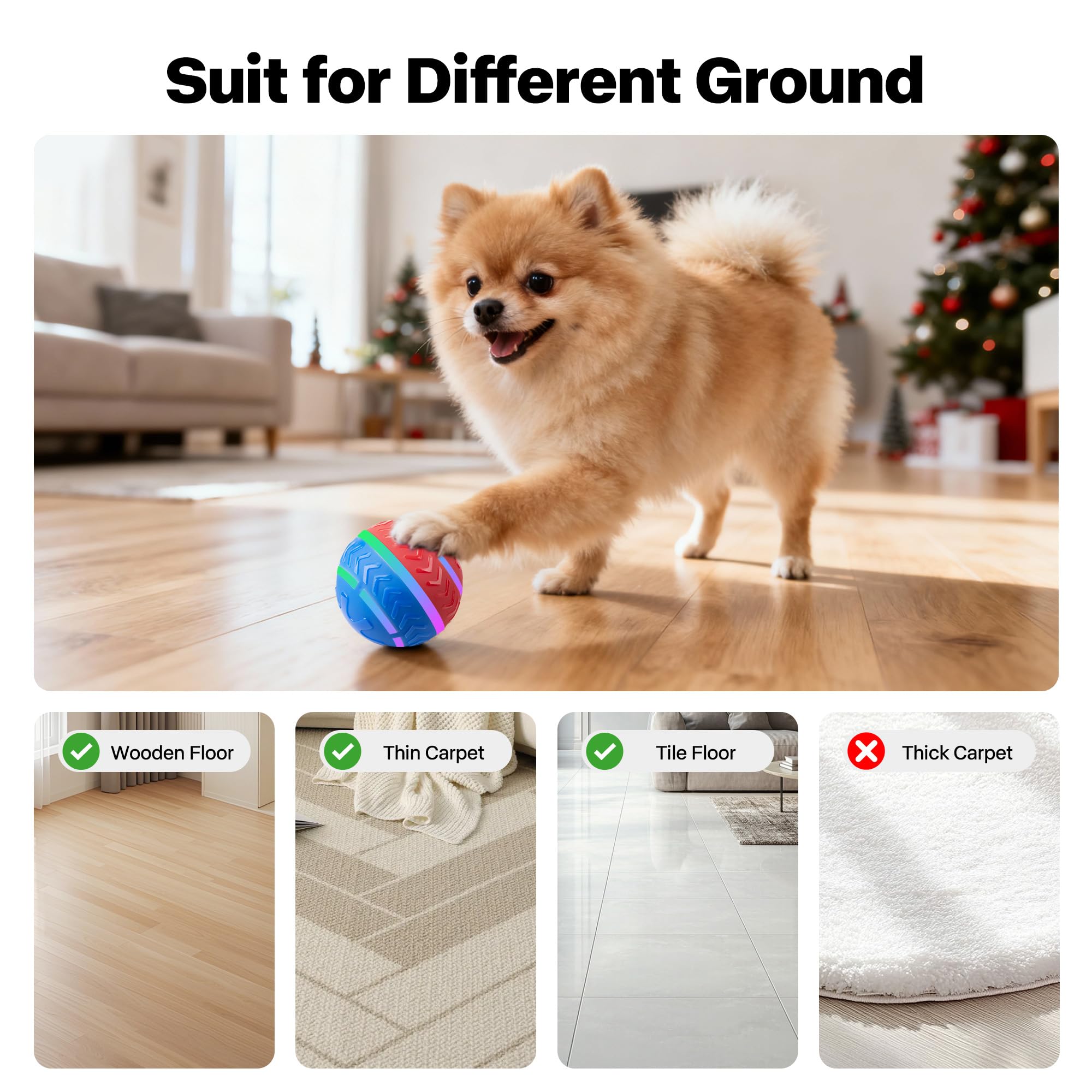 Pet Prime ball IP54 waterproof for versatile indoor or outdoor play