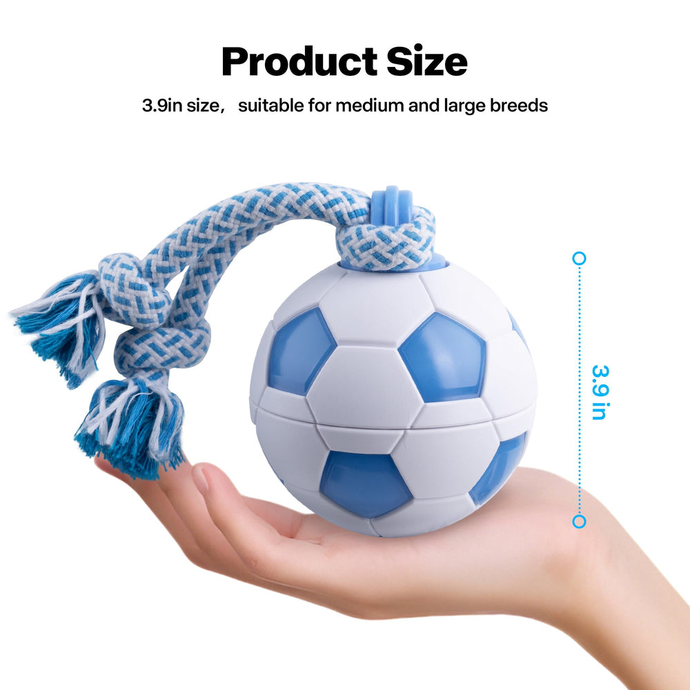 Pet Prime 3.9-inch ball size fits medium to large dogs for easy grabbing.