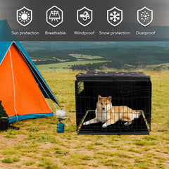 Pet Prime crate cover shows easy one-minute setup for busy homes