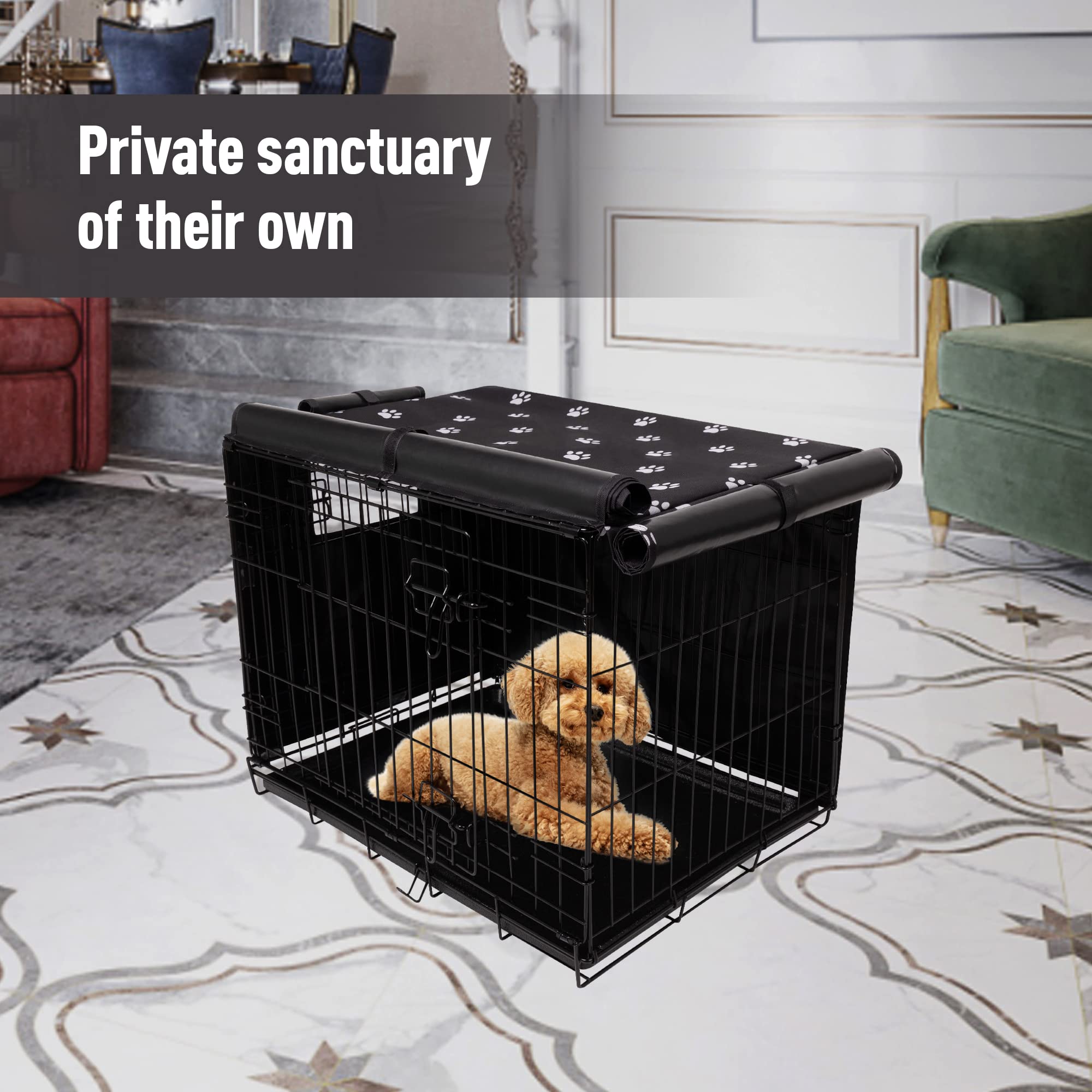 Pet Prime crate cover windproof and dustproof for calmer spaces