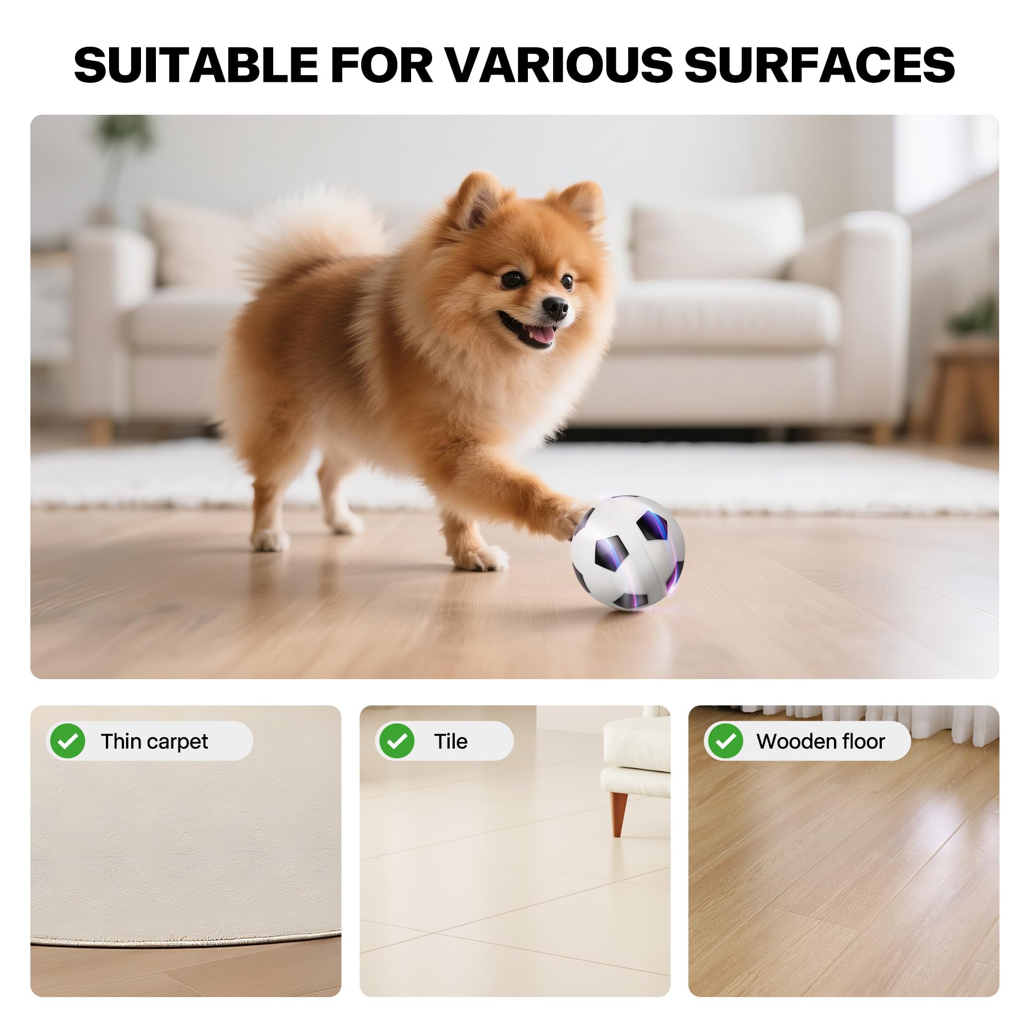 Pet Prime easy-clean ball rinses clean after outdoor adventures.