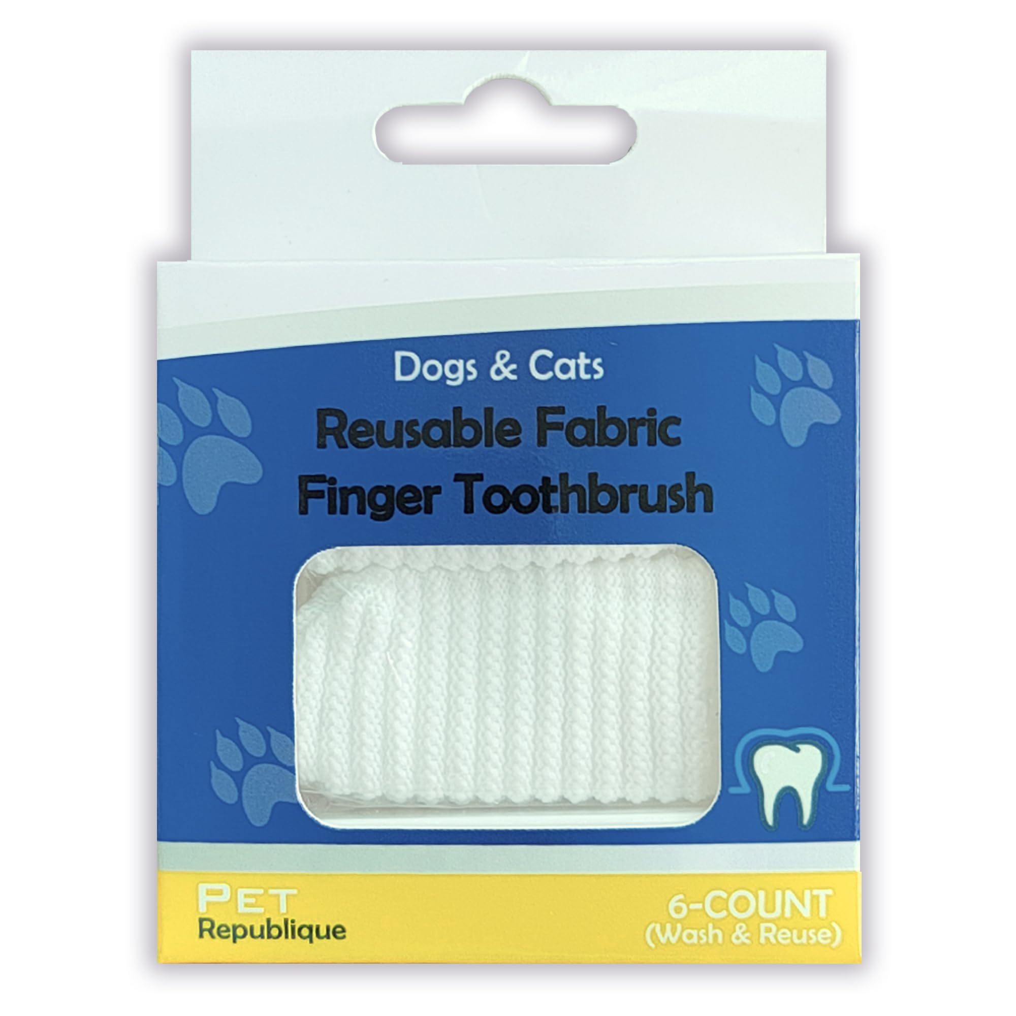 Pet Republique finger toothbrush kit is washable and reusable for value.
