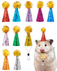 PET SHOW 10-pack mini hats package shows colorful tiny pet hats for photos
