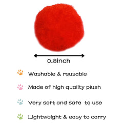 PET SHOW soft polyester toy balls for quiet indoor play with cats.