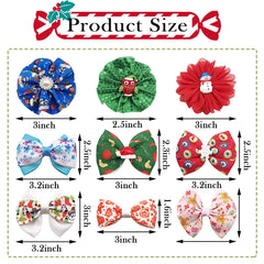 PET SHOW Christmas bow charms elevate pets with playful holiday flair