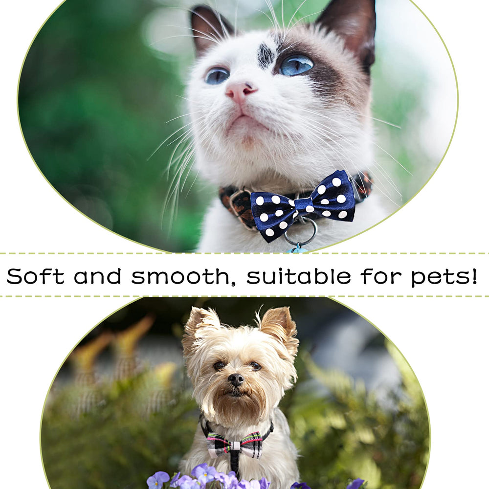PET SHOW collar bowties plaid champagne elegant look for photos