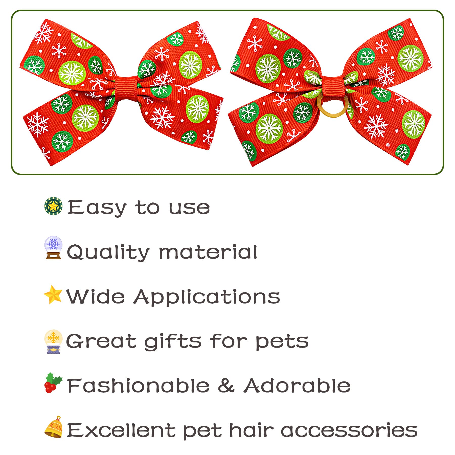 PET SHOW dog bow rubber-band back keeps it secure during play