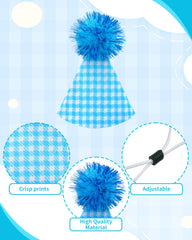 PET SHOW adjustable elastic band hats for comfortable fit during celebrations.