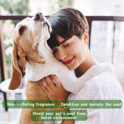 Pet Silk Liquid Silk Serum close-up on fur for moisture and luster.