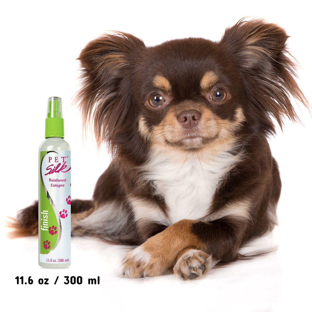 Pet Silk Rainforest Spray after-use result: refreshed, manageable fur.