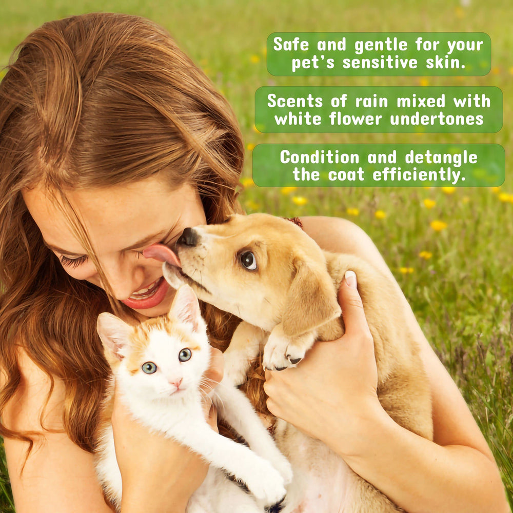 Pet Silk Rainforest Spray Mist appears as a fine, quick-drying mist for easy application.