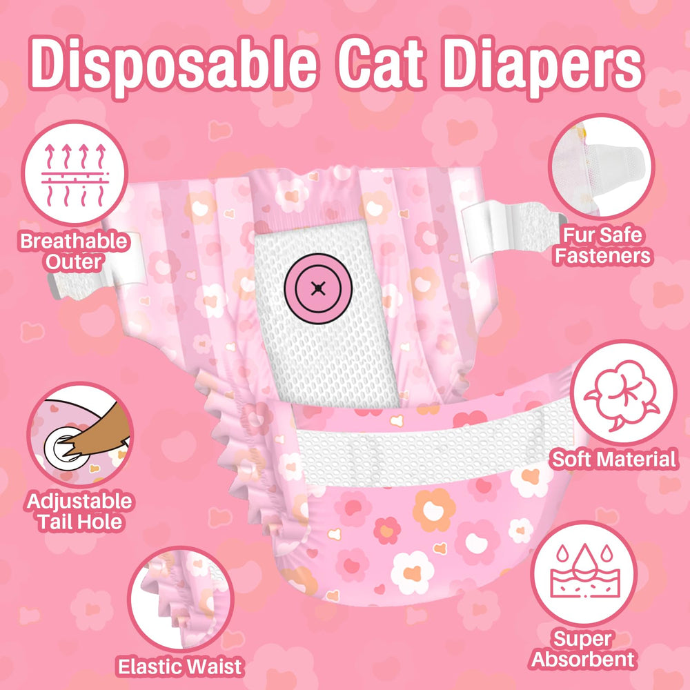 Pet Soft cat diaper ultra-absorbent-core provides reliable protection during wear