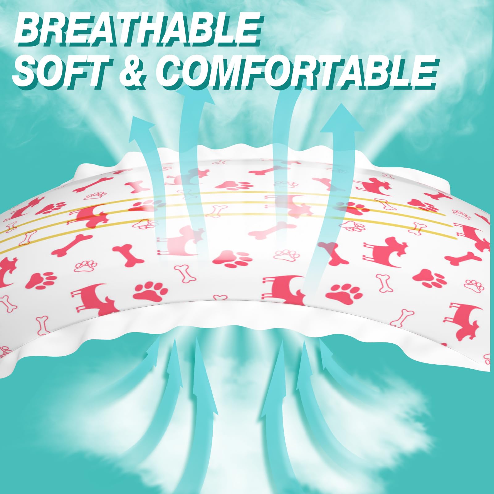 Pet Soft cat diapers breathable-outer-layer offers all-season comfort.