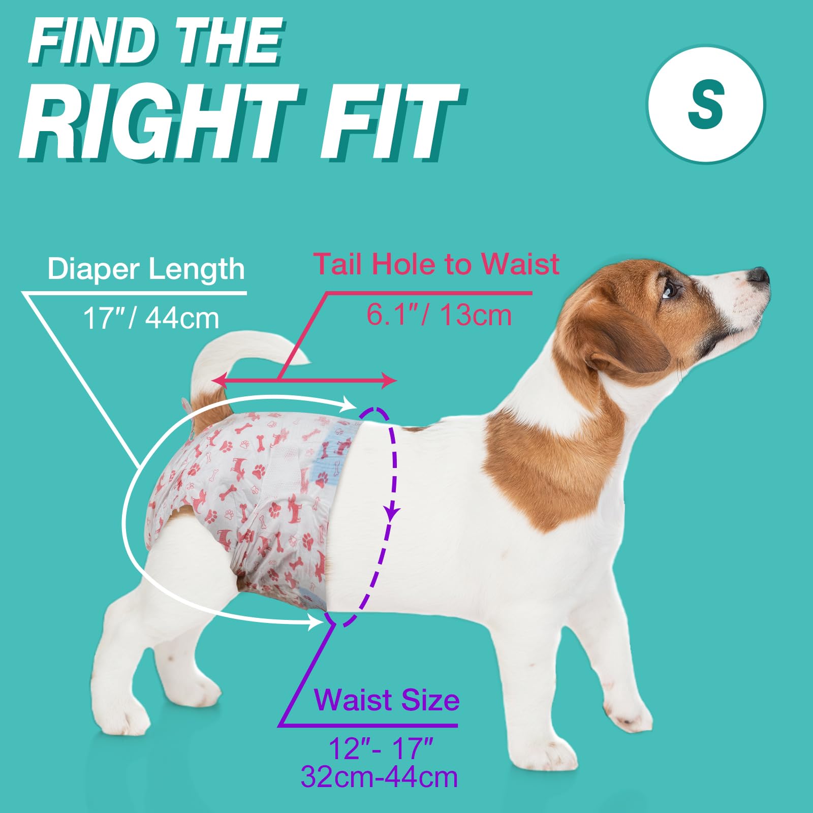 Pet Soft cat diapers tail-hole-fit designed for precise sizing.