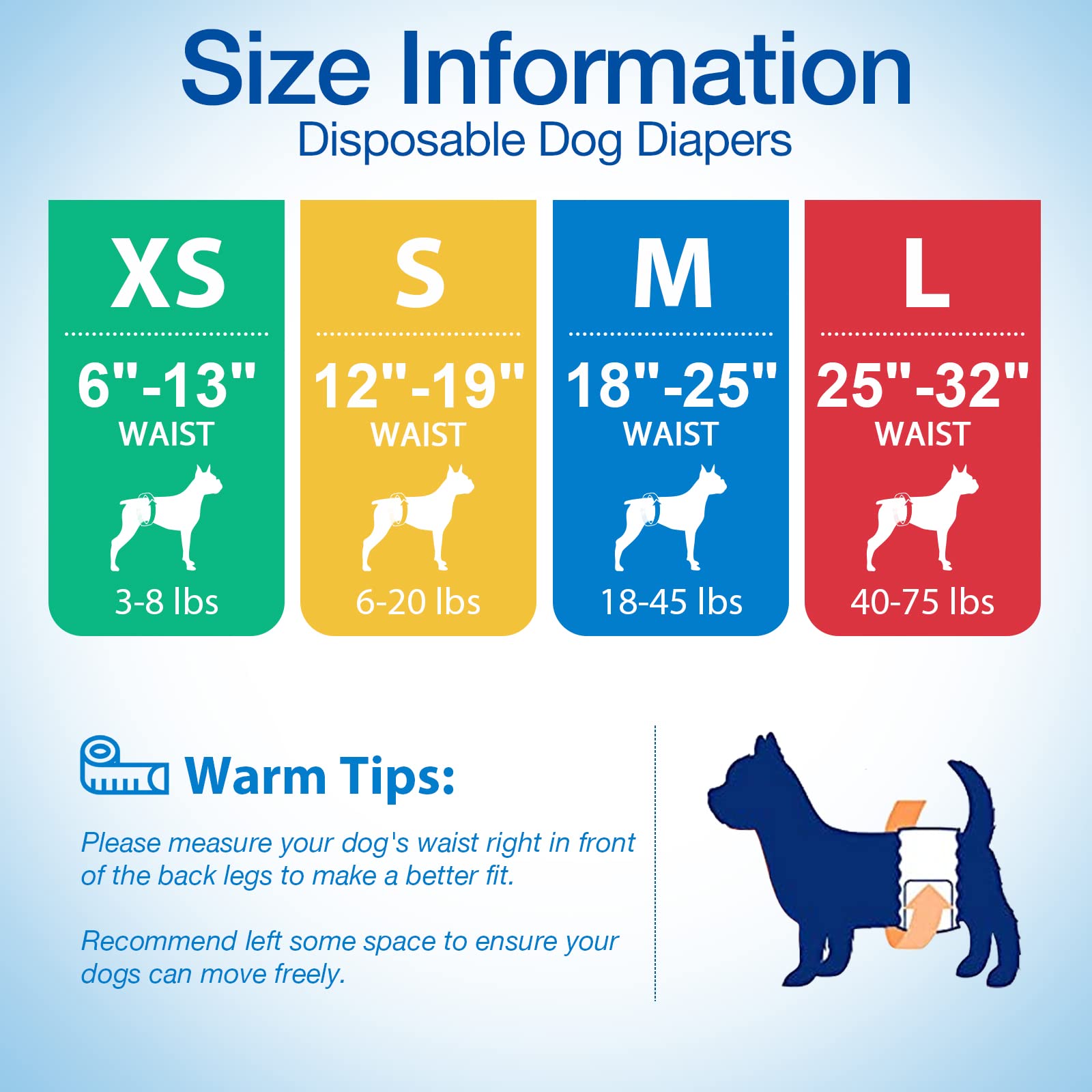 Pet Soft dog diapers ideal for daily use or travel.