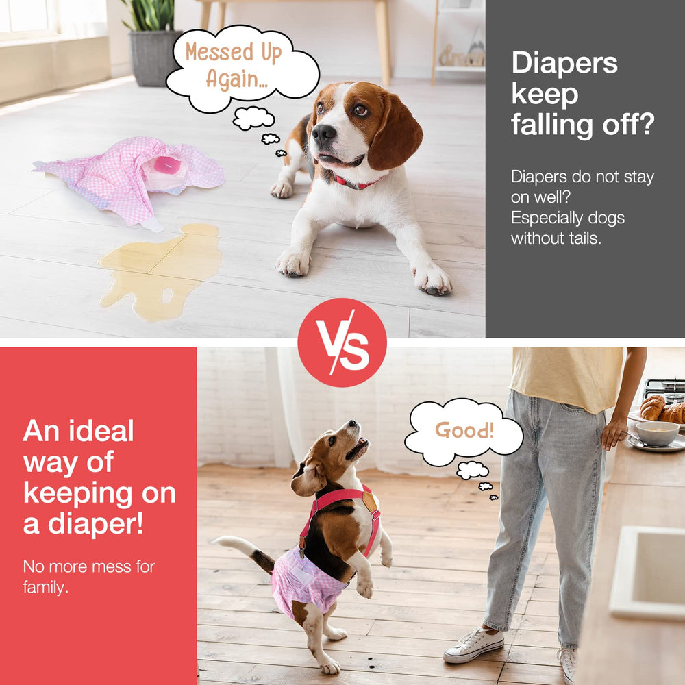 Pet Soft diaper suspenders clip attachment featuring replaceable metal clips