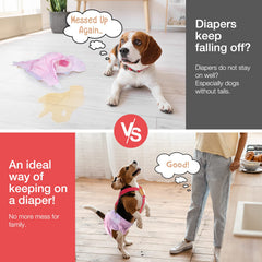 Pet Soft diaper suspenders clip attachment featuring replaceable metal clips