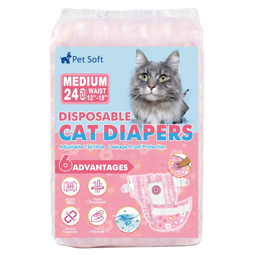 Pet Soft packaging label highlights 24-count and flowers design