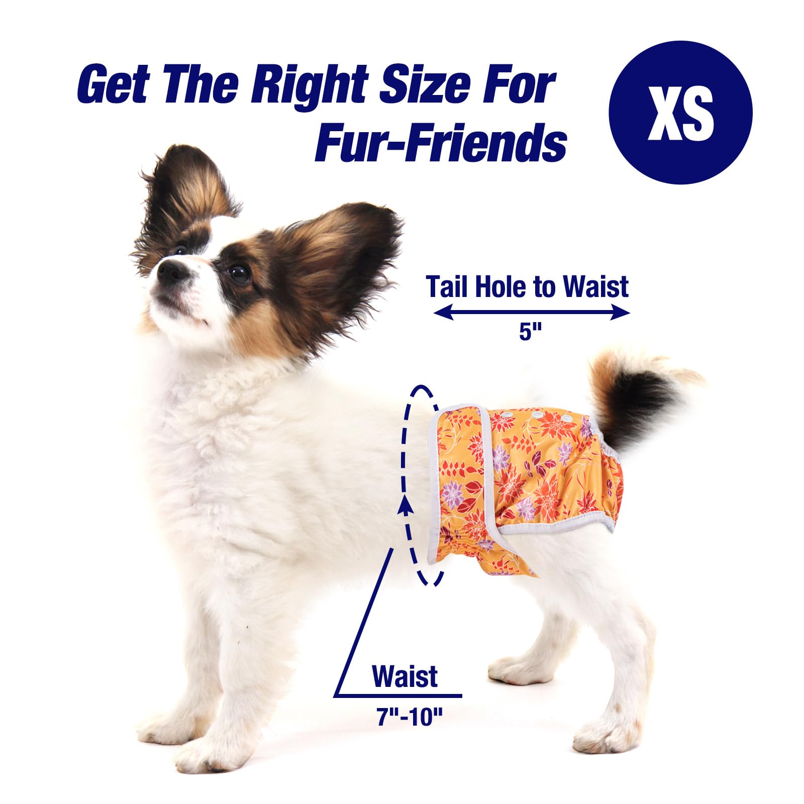 Pet Soft diaper features easy-on-off design for quick changes.
