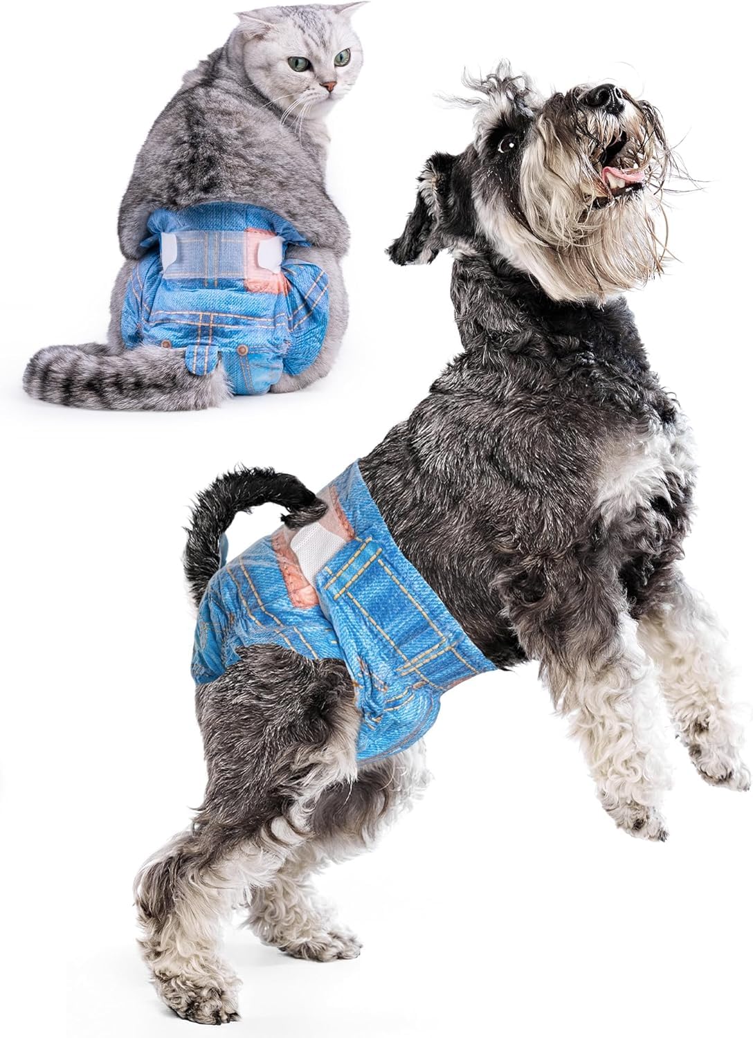 Pet Soft dog diapers female medium pack offers comfortable fit for small dogs and cats, daily mess control.
