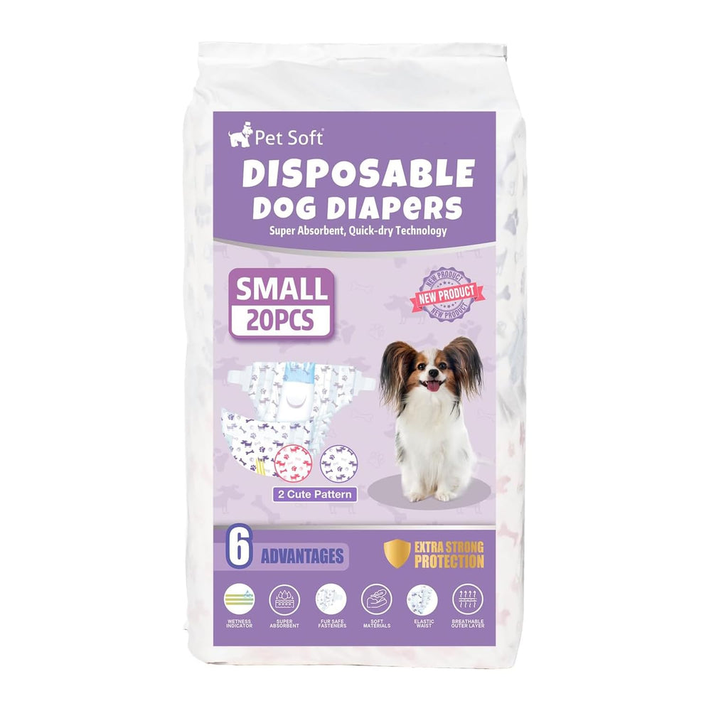Pet Soft in-heat or incontinence care for female dogs, easy to change.