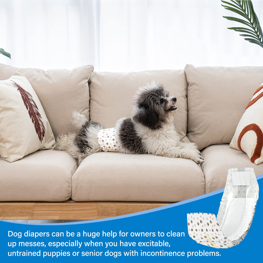 Pet Soft Dog Diapers Male wrap travel-ready use case.