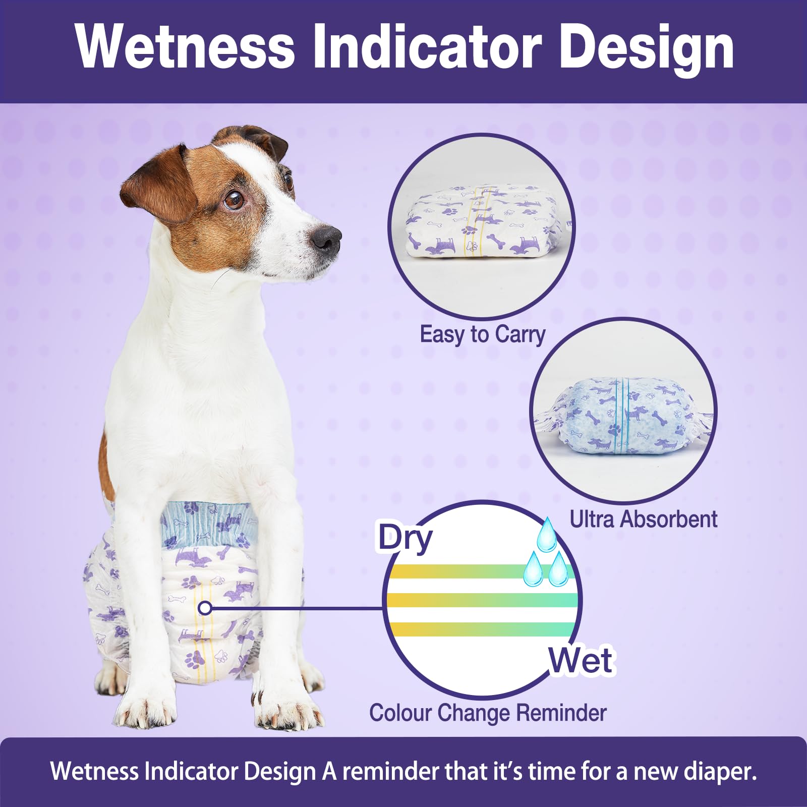 Pet Soft ultra-absorbent core demonstrates strong pee absorption for small dogs.