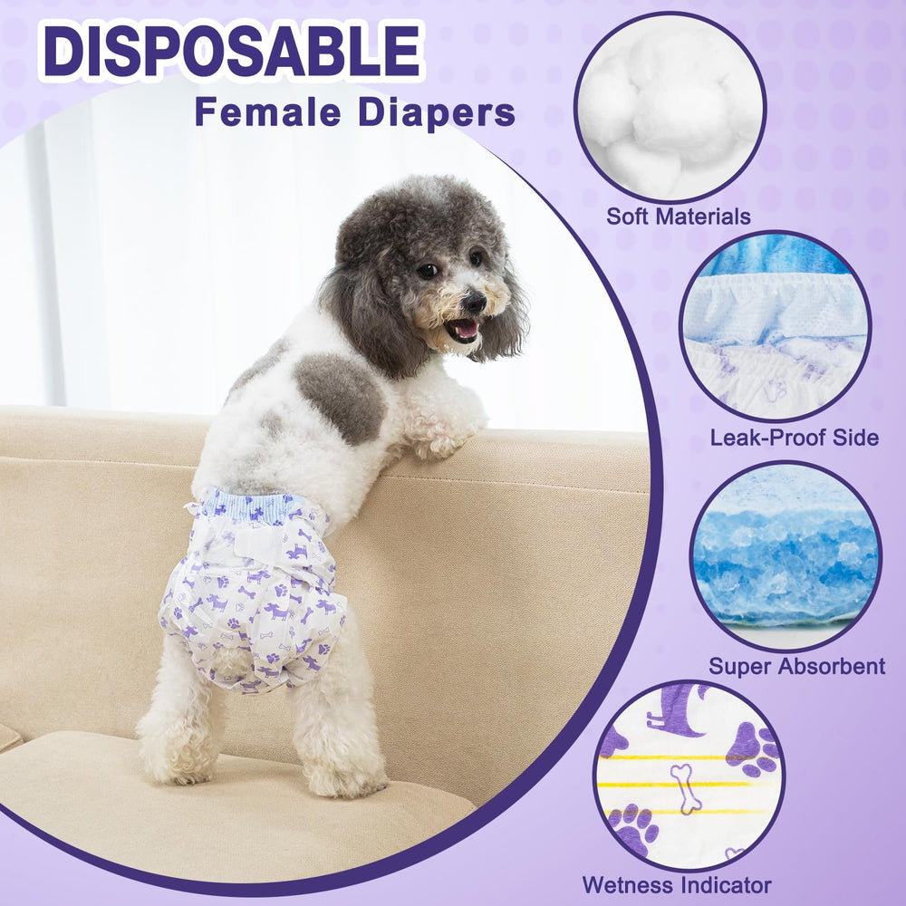 Pet Soft dog diapers wetness indicator shows when to change