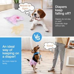 Pet Soft dog suspenders no-neck-choking design ensuring safe wear