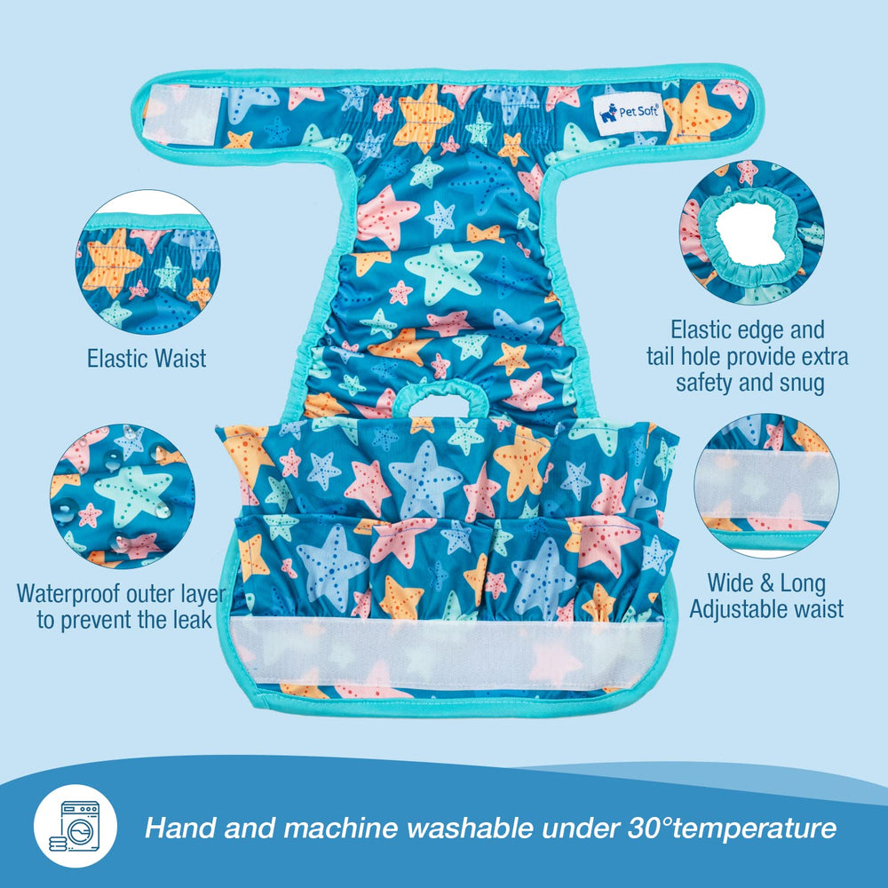 Pet Soft three-pattern pack image illustrating economical reusable options
