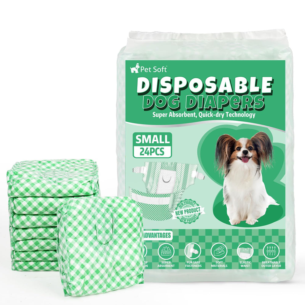 Pet Soft female dog diapers close-up reveals ultra-absorbent core for quick containment.