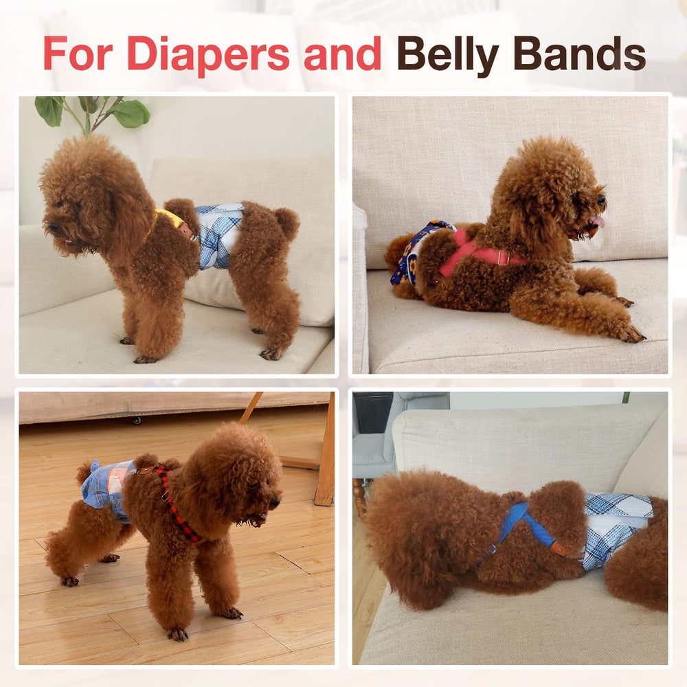 Pet Soft suspenders with three-size adjustment range for a customized fit