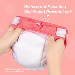 Pet Soft leak-protection design closeup with dog resting for double protection.