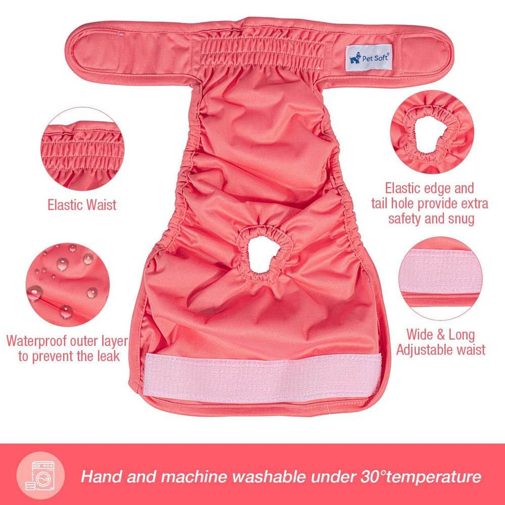 Pet Soft size-range closeup indicates XS to XL options.