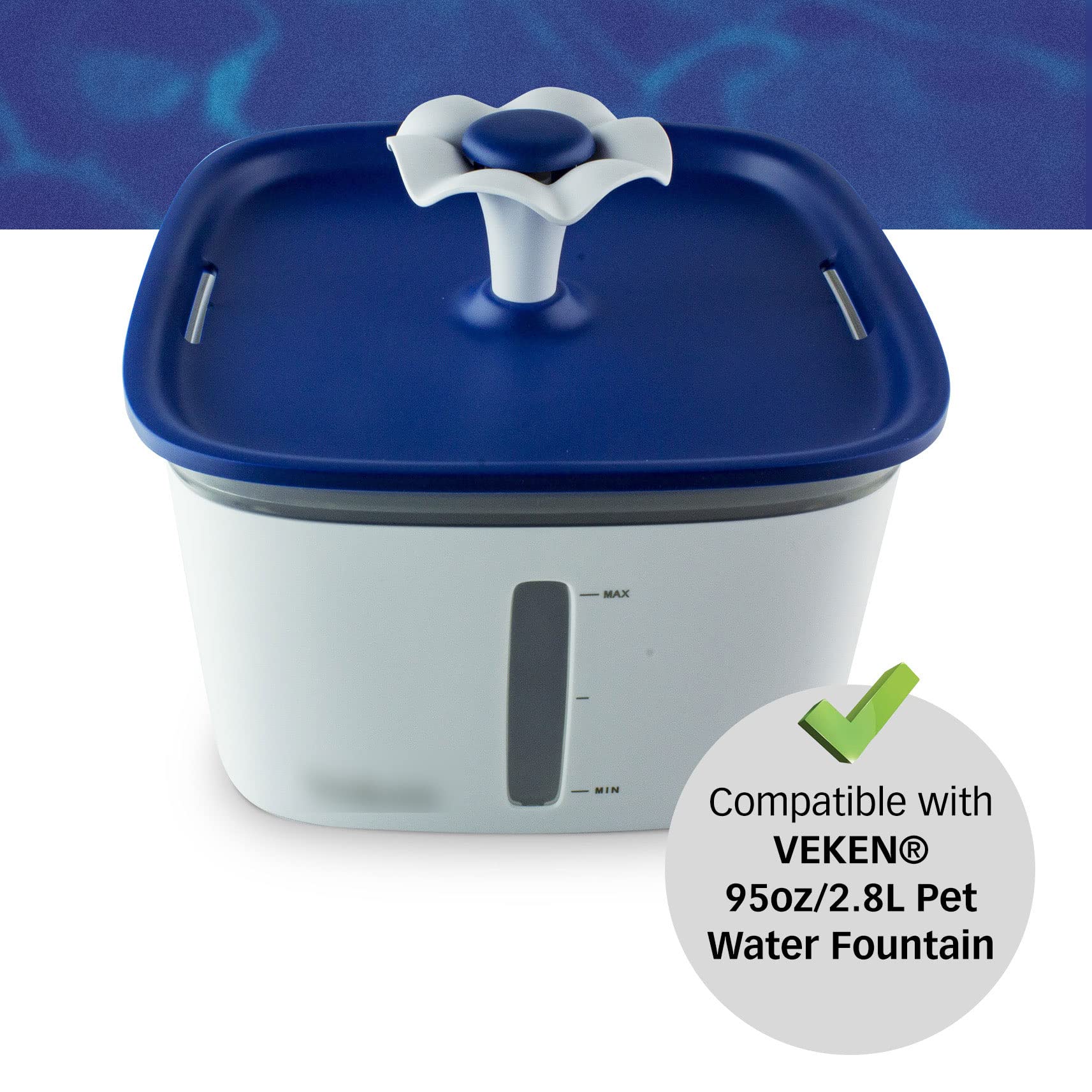 PET STANDARD 12-pack filter box and sponges emphasizes abundant replacement options.