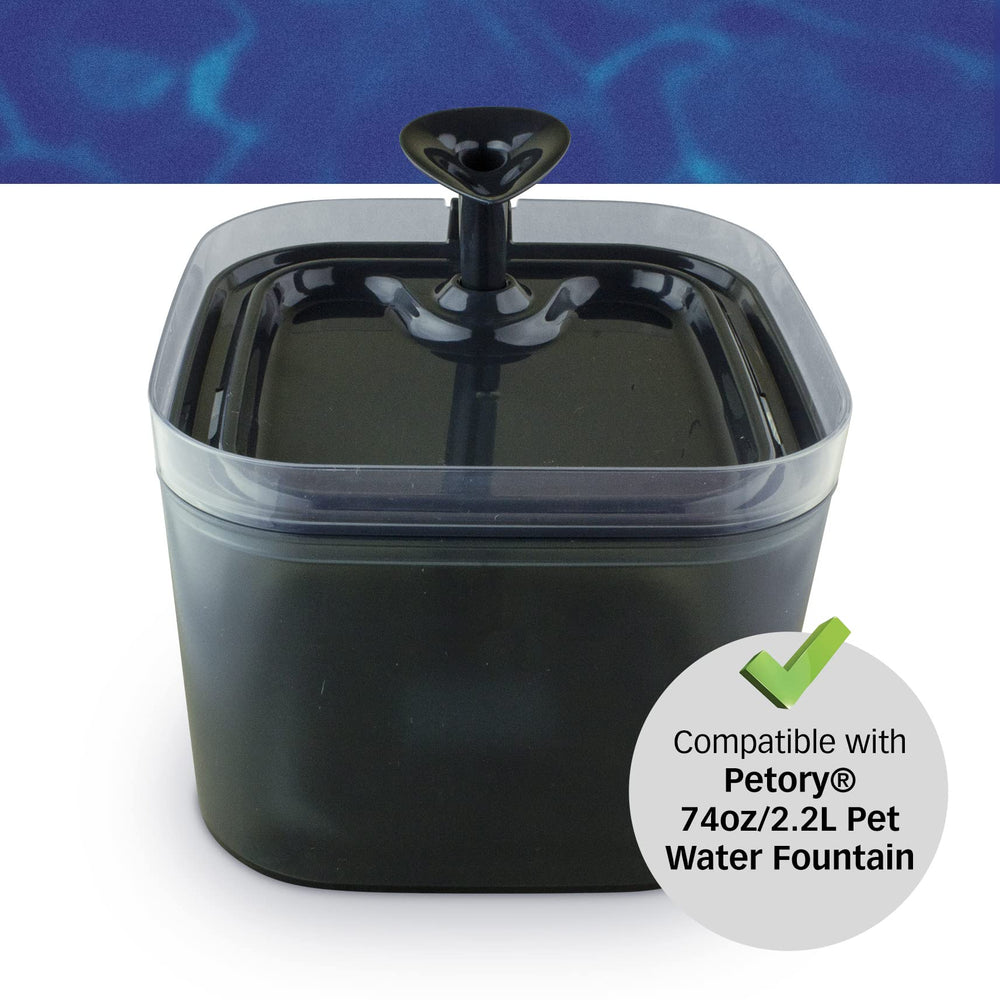 PET STANDARD compatible with Petory 74oz fountain for easy, mess-free maintenance.