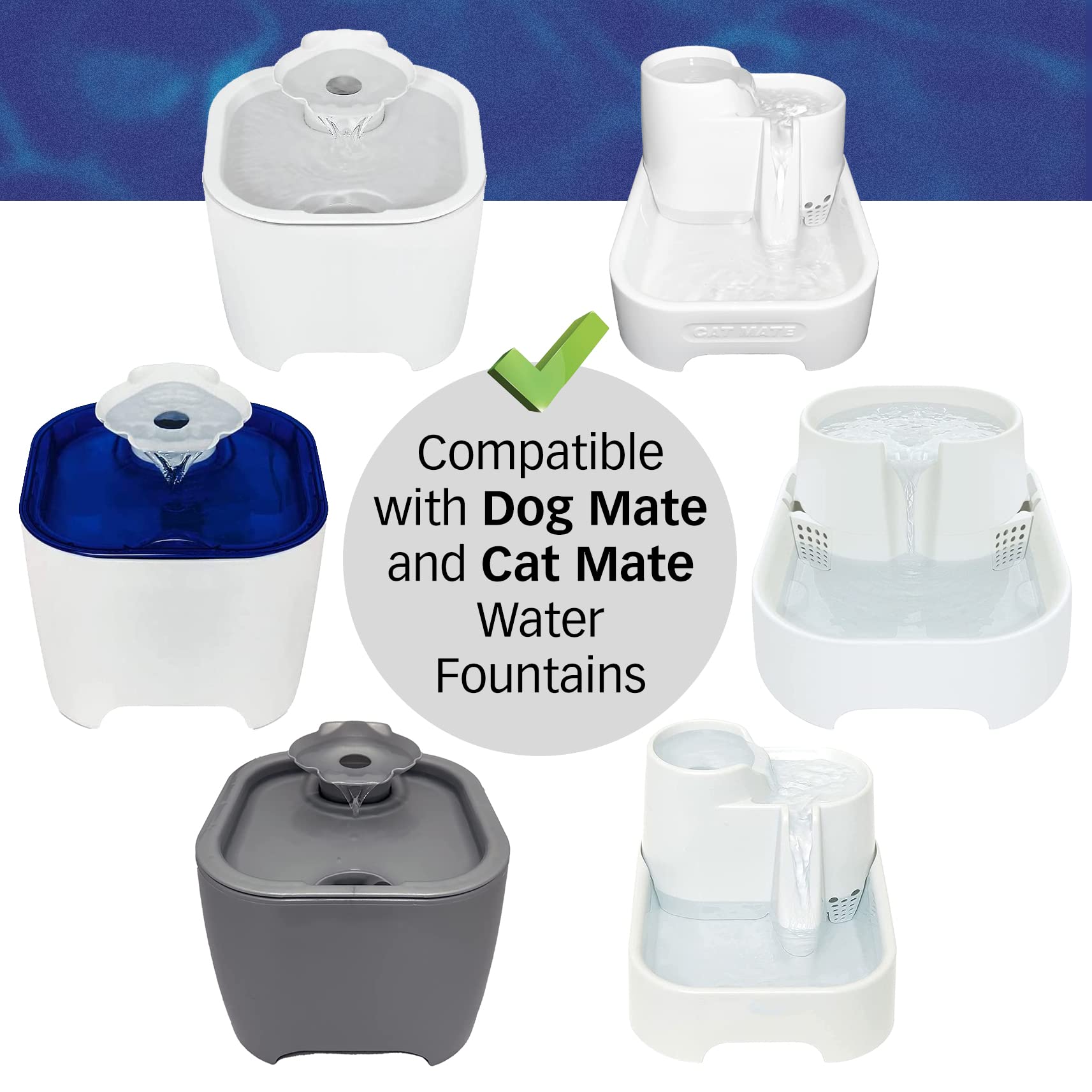 PET STANDARD duo-density pad captures hair and debris for cleaner water.