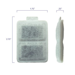 PET STANDARD cotton layer close-up showing filtration for hair and debris.
