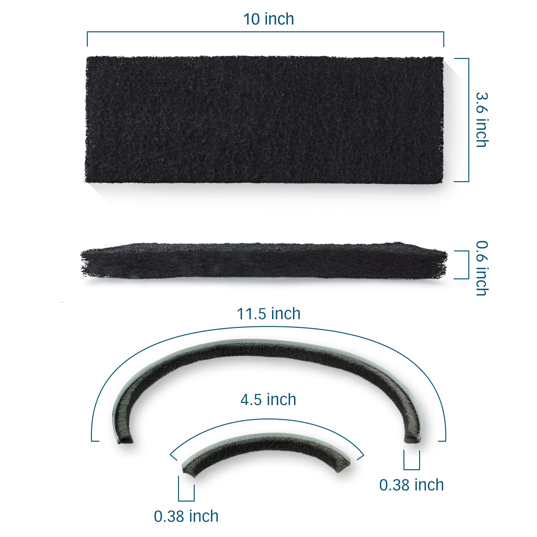 PET STANDARD short seal-strip for Litter-Robot 3, seals edges and reduces odors.