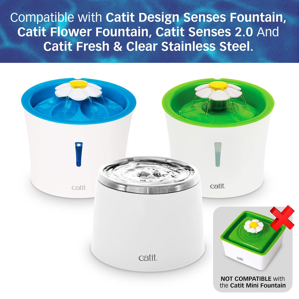 PET STANDARD six-pack packaging shows long-lasting fountain filtration supply