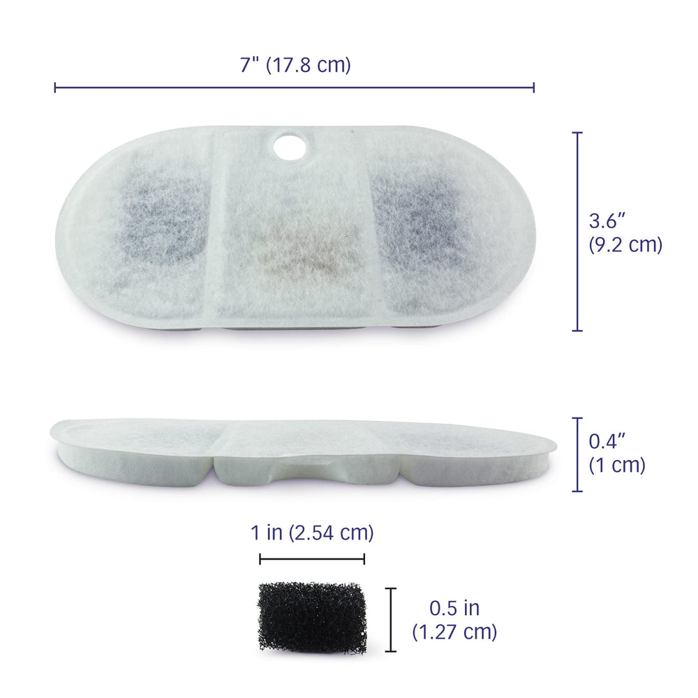 PET STANDARD triple-filtration system highlights cotton, activated carbon, and ion-exchange resin