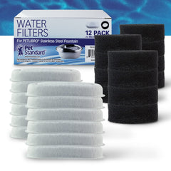 PET STANDARD triple-filtration-system with cotton, carbon, and resin for fresher water.