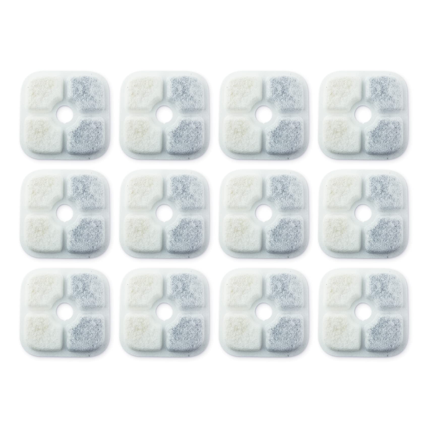 PET STANDARD water filters 12-pack ready for easy fountain replacement.