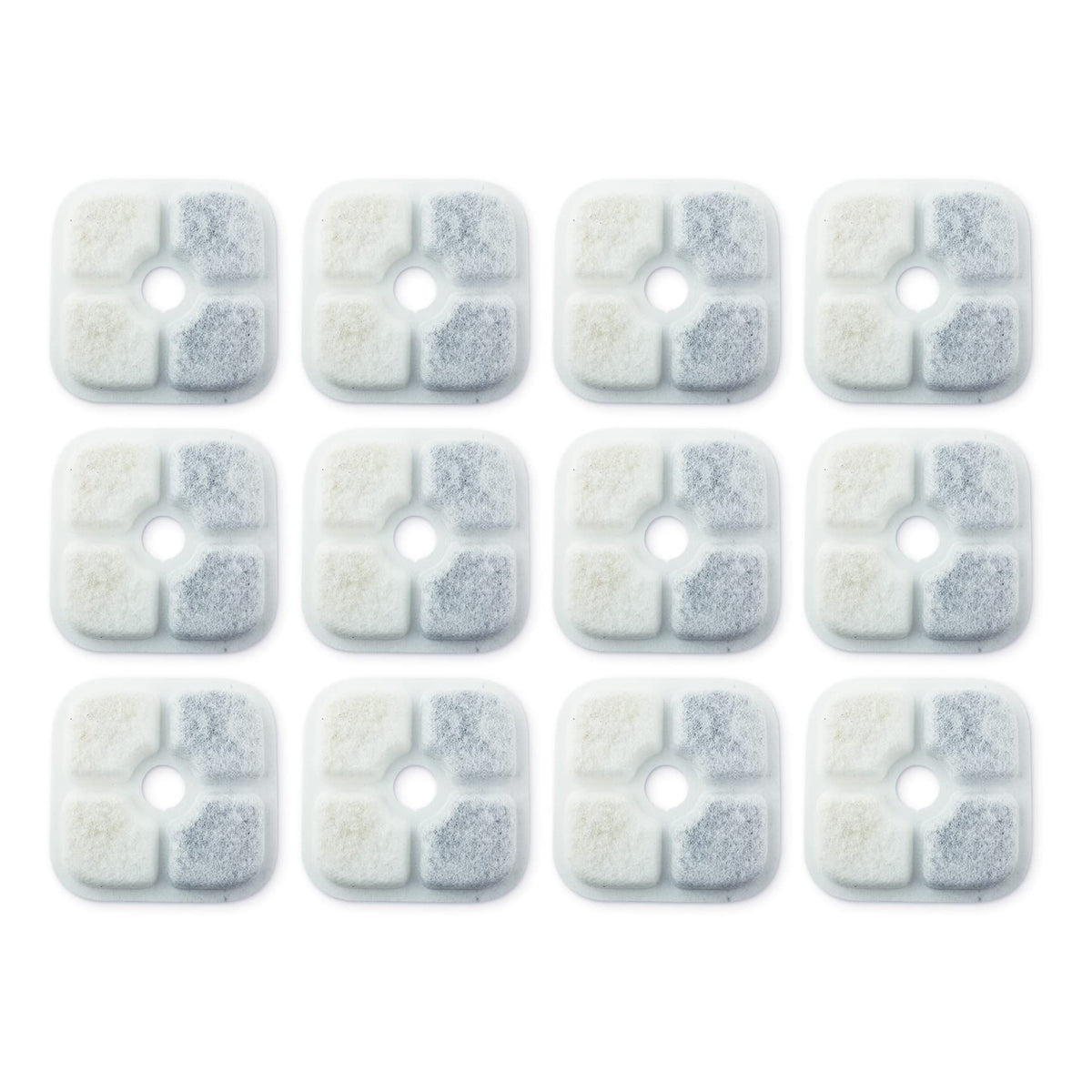 PET STANDARD water filters 12-pack ready for easy fountain replacement.