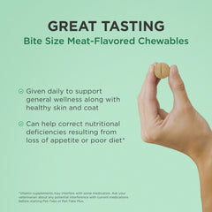 Pet-Tabs over-meals mix, showing versatile feeding and easy dosing.