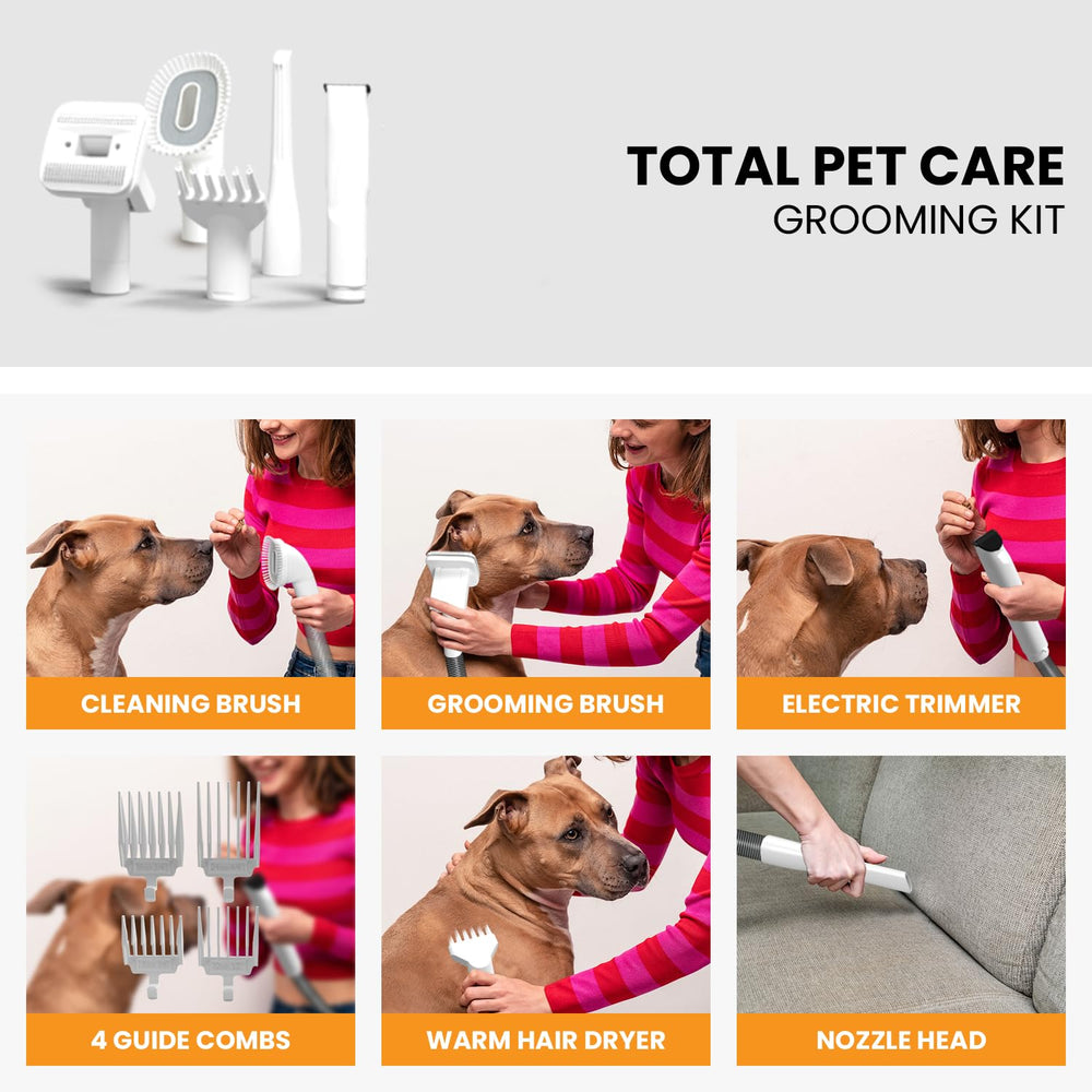 PET TERRA FurCare Pro nozzle-hair captures loose fur from furniture during grooming