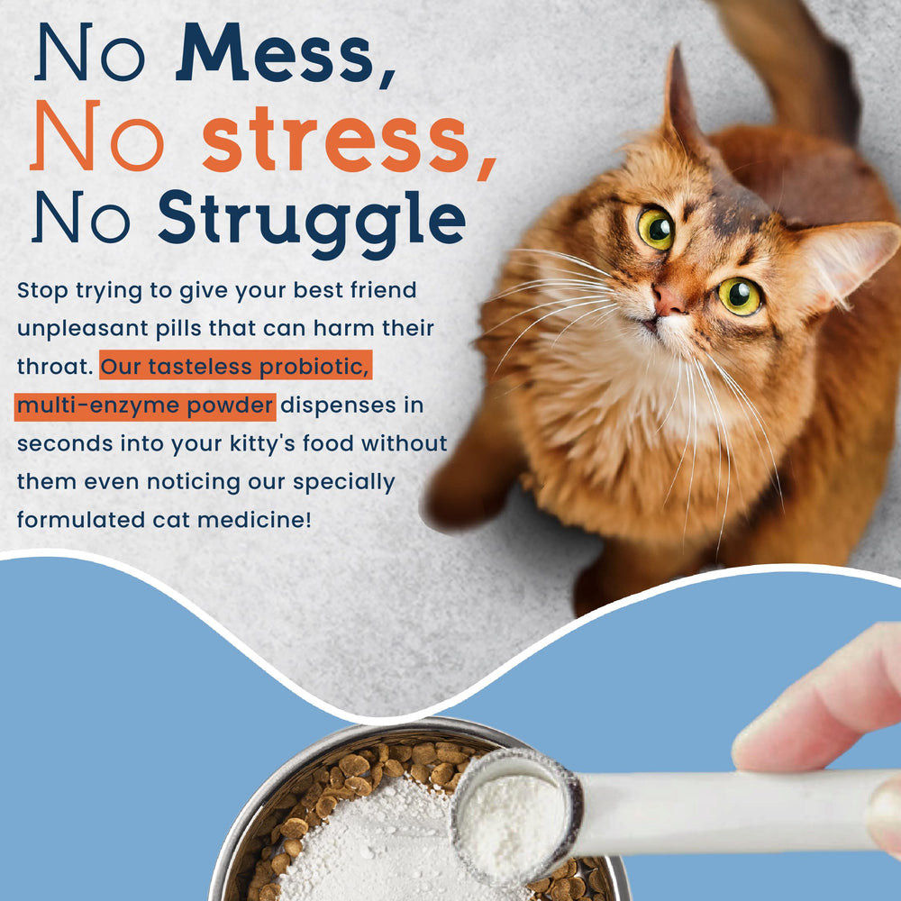 Pet Ultimates Probiotics for Cats USA-sourced ingredients emphasize quality.